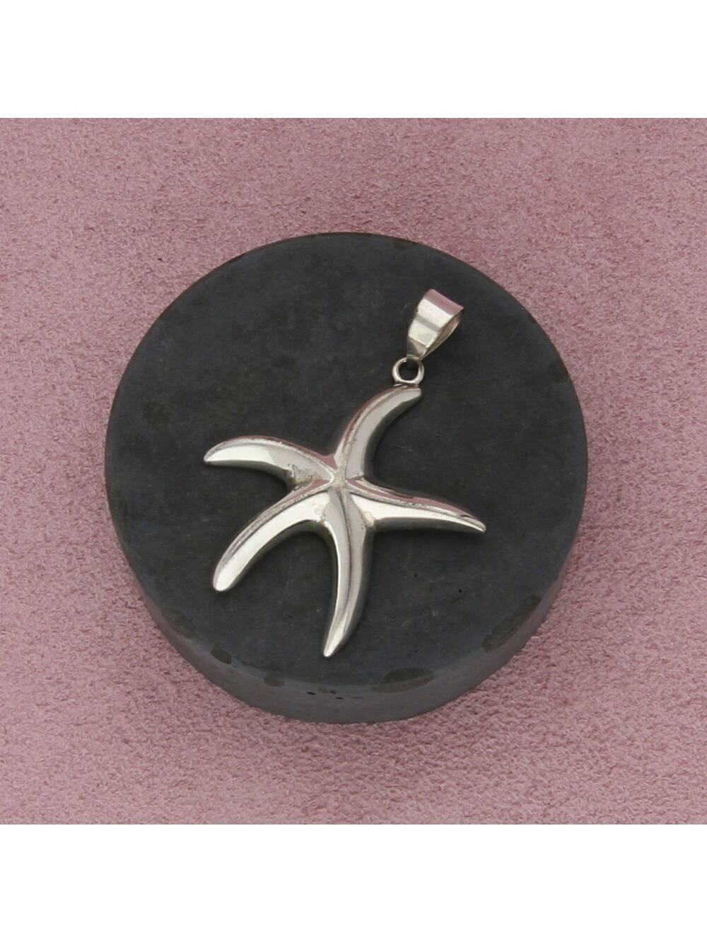 sterling silver star fish pendant